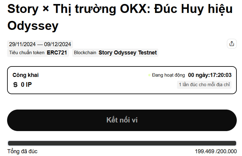 Mai Story end badge rồi, AE còn 1 ngày cuối để cày.

Faucet: 
faucet.story.foundation

Mint Badge:
story.foundation/ecosystem#part…

Badge của OKX dễ nhất này AE, còn ~ 500 Badge là full 200k Badge.
okx.com/vi/web3/market…