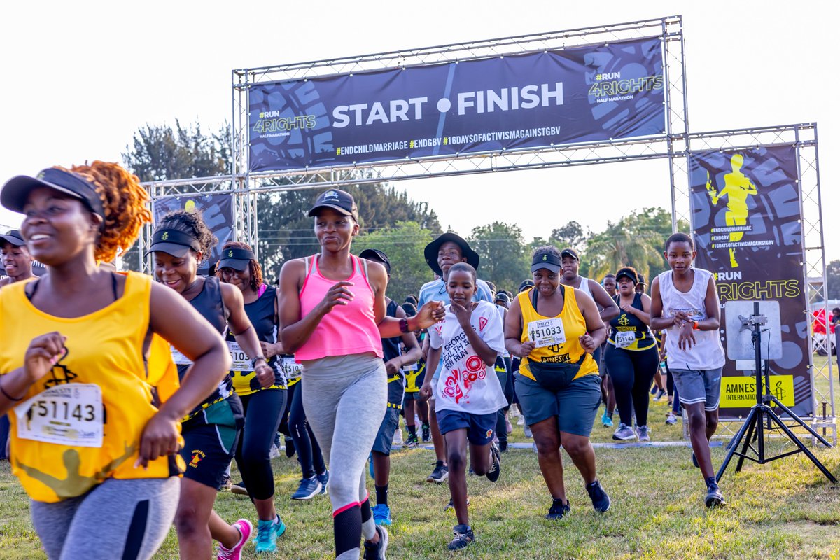 amnesty_zim's tweet image. Relive the exciting action!🏃‍♀️🏃‍♂️🏃

Catch highlights from @Amnesty_zim 2024 #Run4Rights Half Marathon.

Harare📍

#EndChildMarriages #EndFistula #RestoreDignity