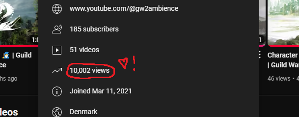 gw2ambience's tweet photo. Thank you for 10k views on my channel! 💗🦋🪐🌱 https://t.co/e2jUDTxG8H