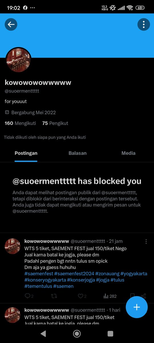 xoraziov's tweet photo. JANGAN BELI DI DIA Y ALL, DIA NIPU
#saemenfest2024 #saemenfest #zonauang #yogyakarta #konseryogyakarta #konserjogja #jogja #tulus #bernadya #opick WTS SAEMEN https://t.co/8P8gw04CKC