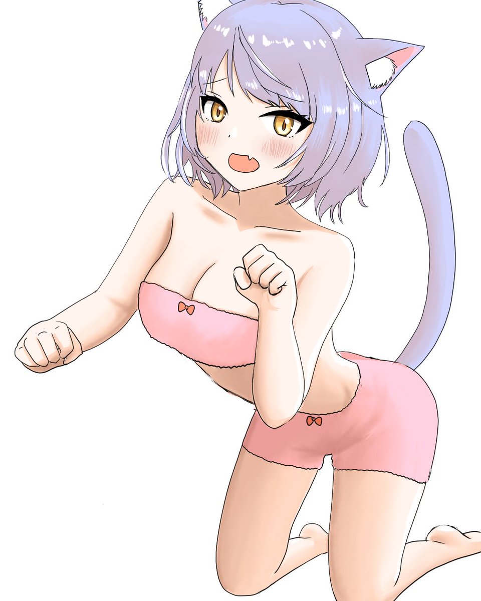 猫ちゃん
＃イラスト
＃イラスト練習中
#絵描きさんと繫がりたい 
#絵描きさんフォロバ１００ 
＃猫耳