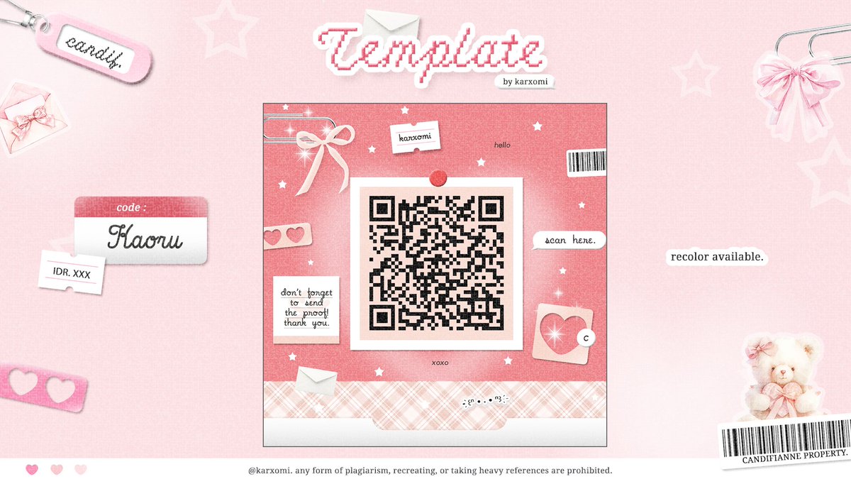 help repost 🪻

hlooo .. ada 5 template layout yg bisa di take sekarang xixixi — pricinya bisa cek di alt yaaa .. 🌱 bakal dapat 2 versi ya layout &amp; qr deco, detailnya bisa cek dibawah ♡ timakasiiii 🍡🌷

#zonaba #zonauang