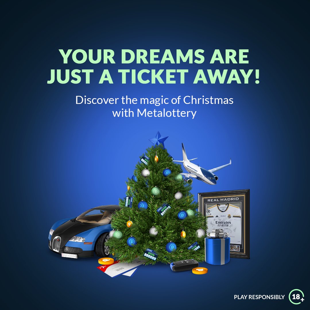 Need ideas for Christmas presents? 🎅🎁

We've got the perfect idea: lottery tickets make great presents! 😉

Take advantage of this week's 100% bonus and get all the presents you want!

🔗 record.markitgaming.co/_WblC6QHo4nnfk…

#metalottery #cryptolottery #crypto #lotteryoffuture