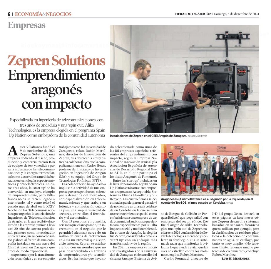 AragonDih's tweet image. Empresas StartTech que son noticia en @heraldoes 👉🏻 @ZEPRENsolutions 

Ven a conocer su proyecto el día 17 en  @ITA_tecnologia DEMO DAY backend.iaf.es/inscripciones-…

#AragónEdih #StartTech