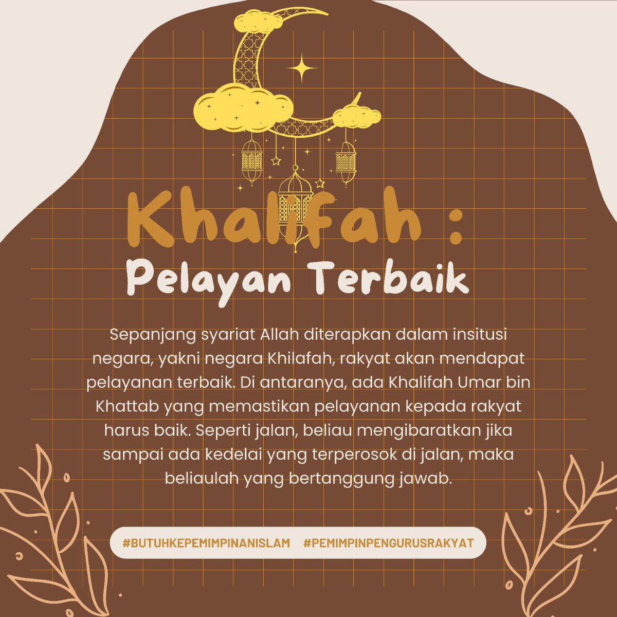 HijabMueza's tweet photo. #PemimpinPengurusRakyat
#ButuhKepemimpinanIslam https://t.co/d6zQ1umgHF
