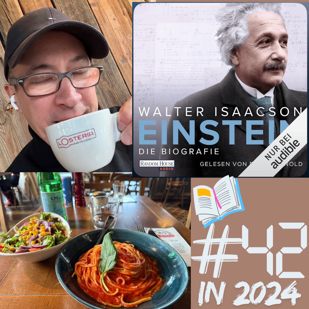 The 42th 📖 in 2024:

Our famous Swabian and his incredible life - written by my favorite biographer, Walter Isaacson…

#physics #relativitytheory #AlbertEinstein #Einstein #intelligence #NobelPrize