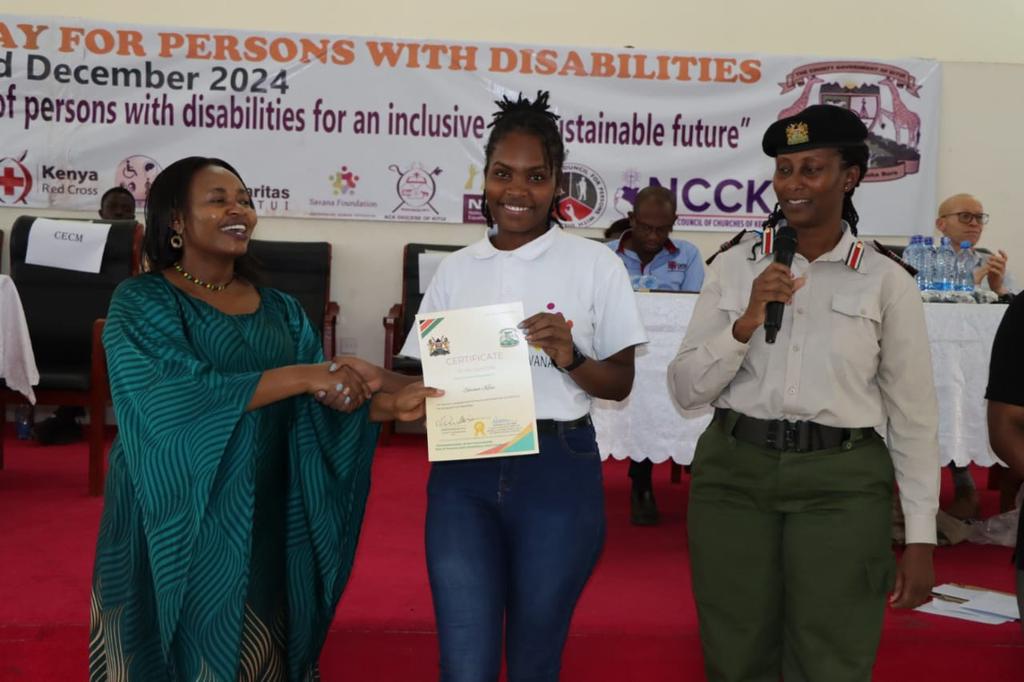 Savana kitui  is so privileged to have received  a certificate of recognition  as champions for  fighting the rights and improving the livelihoods of people  with disabilities  in kitui County