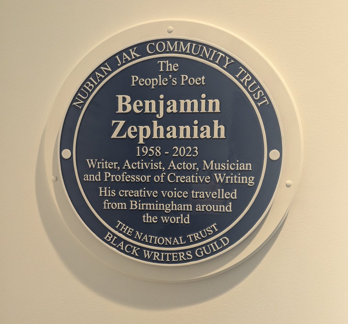 Ahmelind's tweet photo. @BZephaniah A beautiful tribute to a beloved Brummie who touched the lives of many across the globe. Rest in peace 💚 https://t.co/qu4CvtbSOo