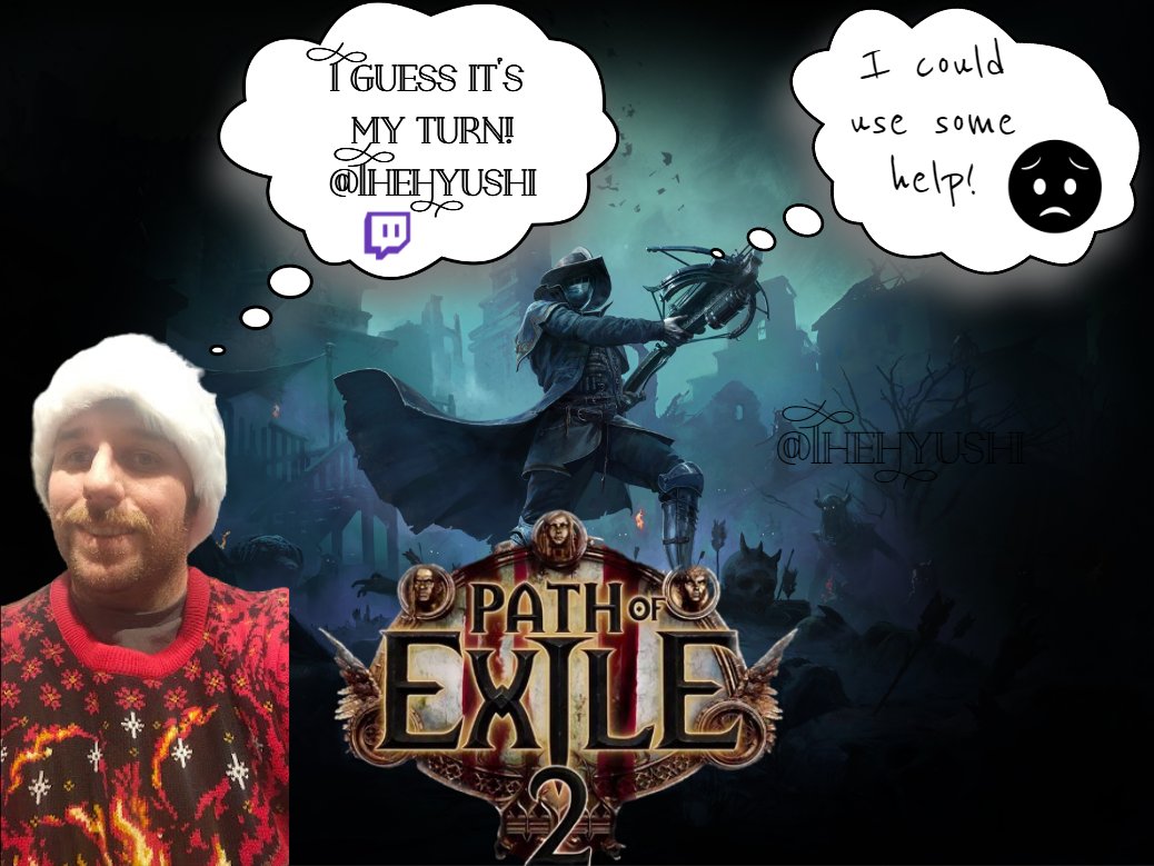 Path of Exile 2 Early Access! Christmas! Drops! Pushup punishments on subs! Who's Excited! Come hang out!

twitch.tv/thehyushi