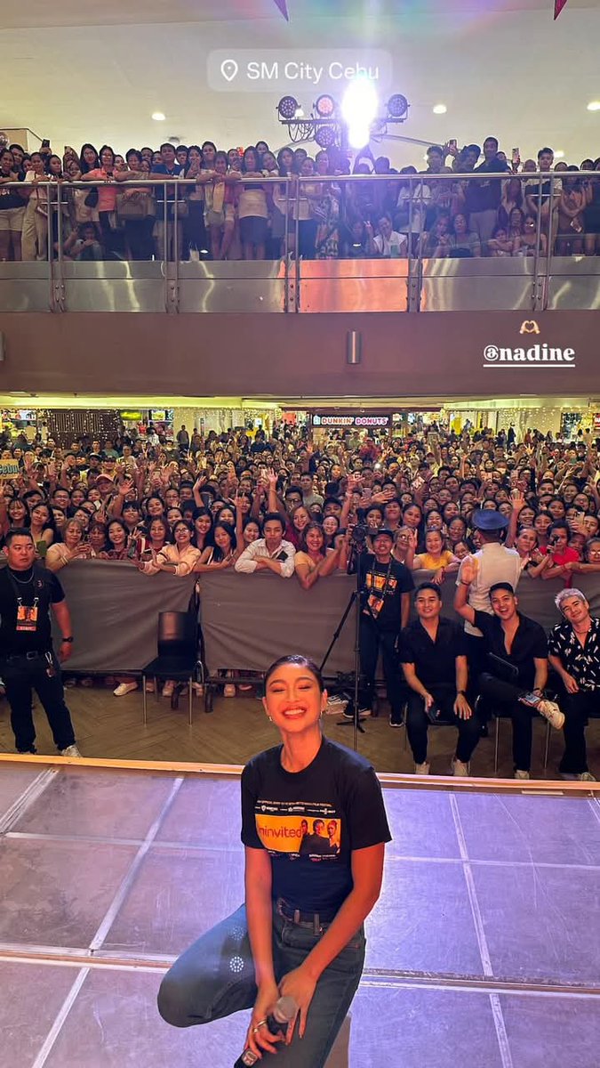 Its a wrappedddd!!! Dami ng tao grabe, ang happy ng nadine naminnnn hihi, proud of the team uninvited sa successful event sa cebu 🫶🏻 I'm so proud din kay naddie kahit sunod sunod ganaps fresh pa din hahahah 

#NadineLustre #UninvitedGatecrashesCEBU 
#UnInvitedMMFF