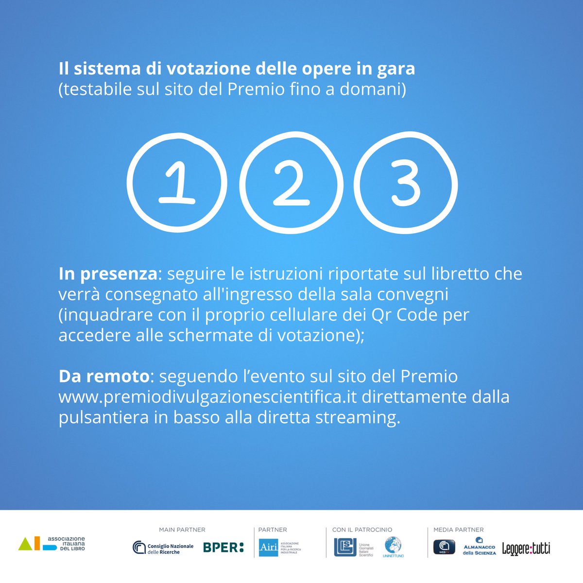 Premio Nazionale di Divulgazione Scientifica tweet media