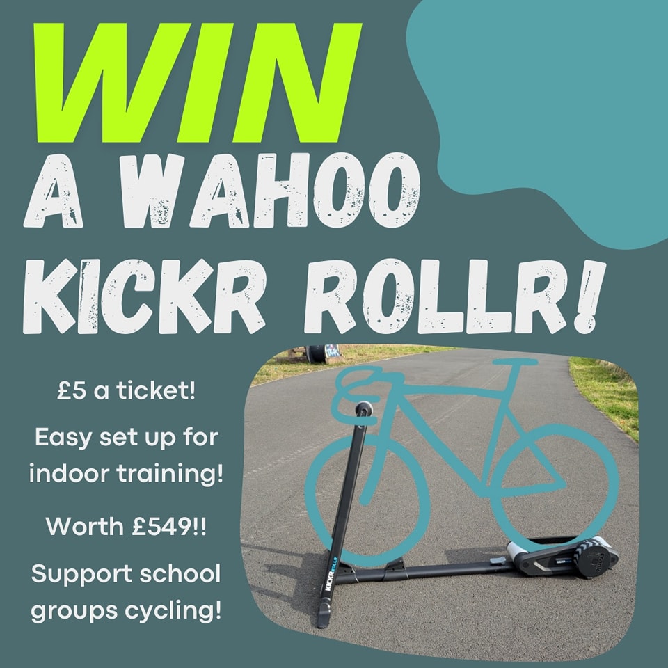 We have a fantastic Wahoo Kickr Rollr indoor trainer to give away! This is possibly the easiest indoor trainer to set up and the rollers give a 'real riding' feel     Find  our more info to enter our raffle here l.facebook.com/l.php?u=https%…