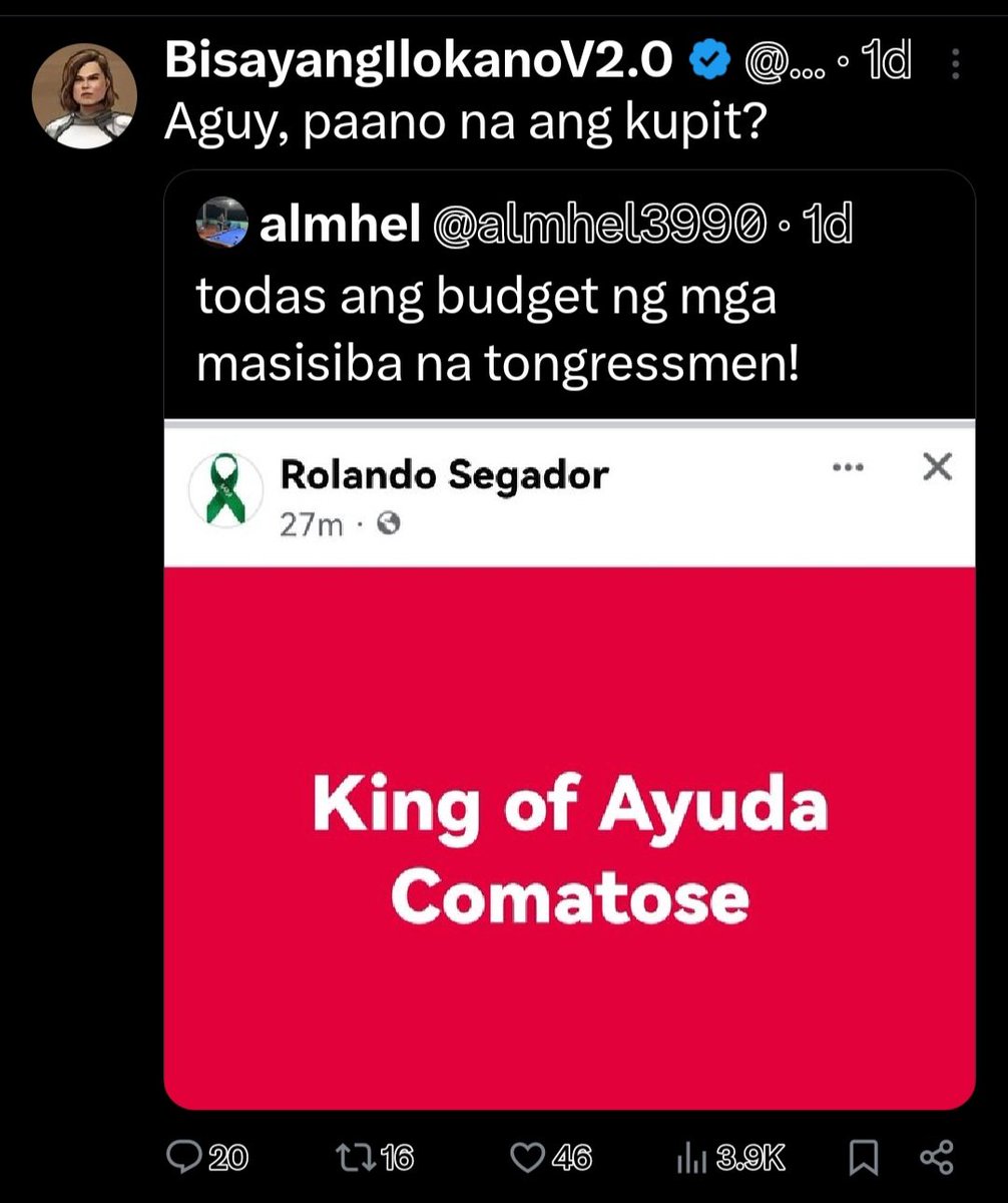 roller202480781's tweet photo. @llokano202306 Comment ba yan o repost para magpakalat ng fake news? Gong gong! https://t.co/b30oAQr6rv