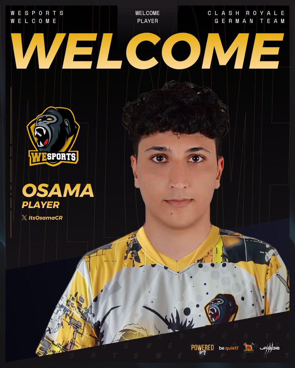 نحن سعداء لأنك هنا

<a href="/ItsOsamaCR/">Osama</a> joins the Apes straight from Damascus to improve our overall quality for next year!

We are happy to have you and we can not wait to succeed with you together!

🦍🦍🦍

#WeSWEEP