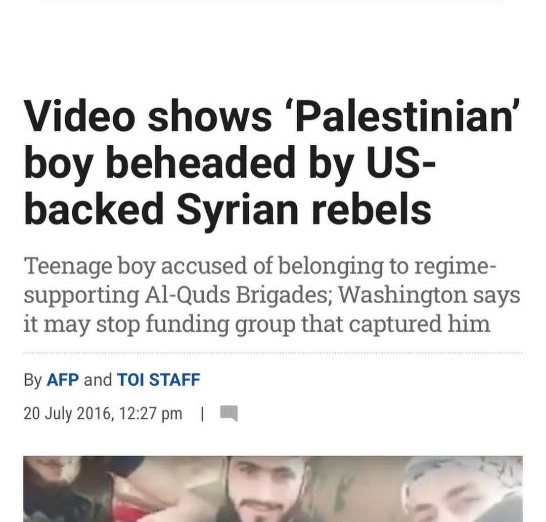Dom_Waleed's tweet photo. @MiddleEastIndex The Isis &amp; Al Nusra/Al Qaeda terrorists been on the U.S' State Department payroll for ages. What else did people expect? Israel and the USA the only real winners here...oh, and Syria about to turn into the next Libya, but hey let's celebrate the Zionist plan 🤦🏻‍♂️ hard not to vomit https://t.co/nb6EHXyAUd