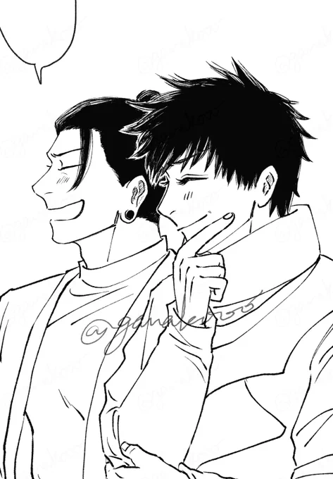 描き始めたやつ💙💛 