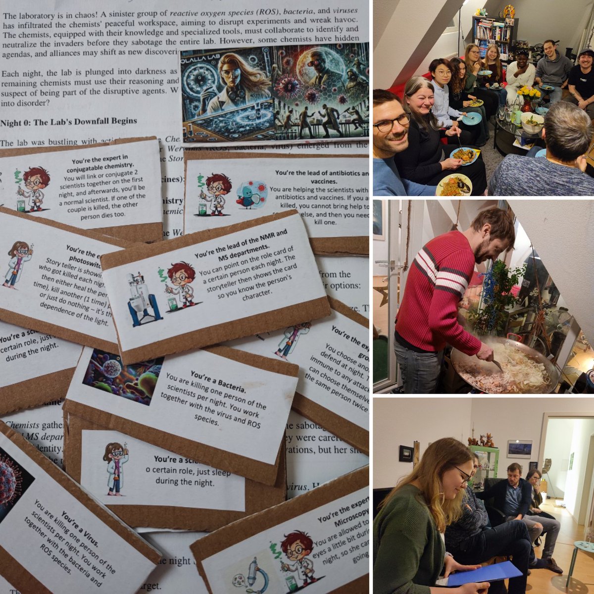 Christmas vibes 🎄in #LovelyMarburg 🏯♥️! Our amazing students never stop to surprise us with their creativity.🤩 This year’s highlight? A tailored-designed game scientist versus bacteria, viruses and ROS! #Grateful to work with such talented, fun &amp; inspiring people.✨ #ProfLife