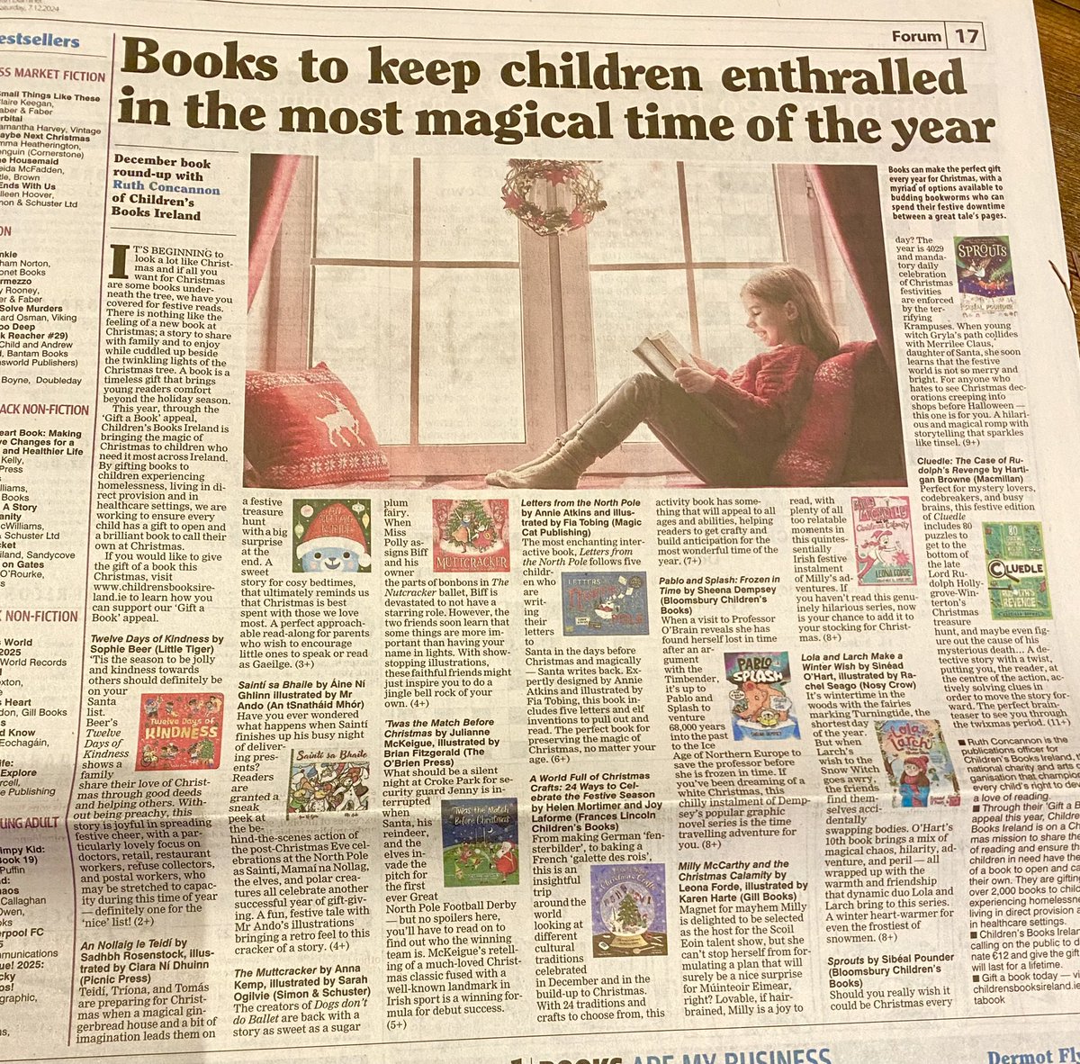Míle buíochas le hÁine Ní Ghlinn &amp; Ruth Concannon! Delighted to see our book An Nollaig le Teidí featured in <a href="/IrishTimes/">The Irish Times</a> &amp; <a href="/irishexaminer/">Irish Examiner</a> 
‘The best books of 2024 in the Irish language’ 📚🎄
Buíochas le <a href="/artscouncil_ie/">The Arts Council / An Chomhairle Ealaíon</a> ❤️
picnicpress.ie/store
<a href="/ciarasworld/">Ciara Ní Dhuinn</a>