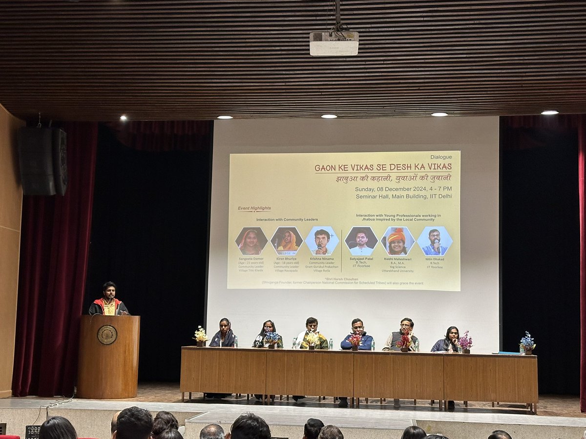 Sachin_Chat's tweet photo. @ShivgangaJ hosted at @iitdelhi brings together #Jhabua stories 
  झाबुआ की कहानी, युवाओं की ���ुबानी contributions from IIT students for impact in #Jhabua @ShivgangaJ #Halma https://t.co/278A6BrXoN