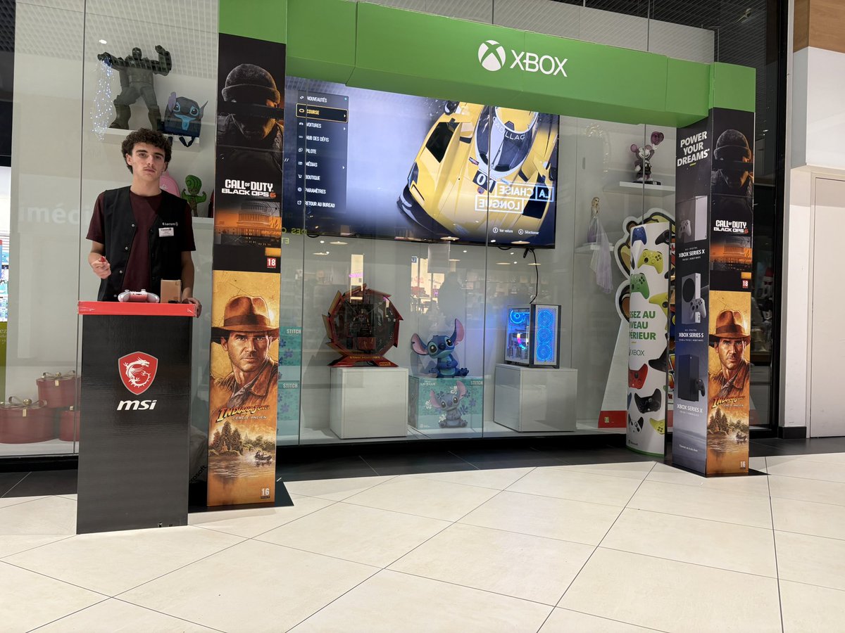 ZonePlayerDax's tweet photo. Coucou @XboxFR Petite Animation au magasin aujourd’hui . On vous fait découvrir 1 circuit , 1 voiture sur #ForzaMotorsport grâce au #gamepass . Et le joueur qui aura fait le meilleur temps sur les 3 tours , gagnera 3 mois de gamepass . https://t.co/qG5i9wAUeg