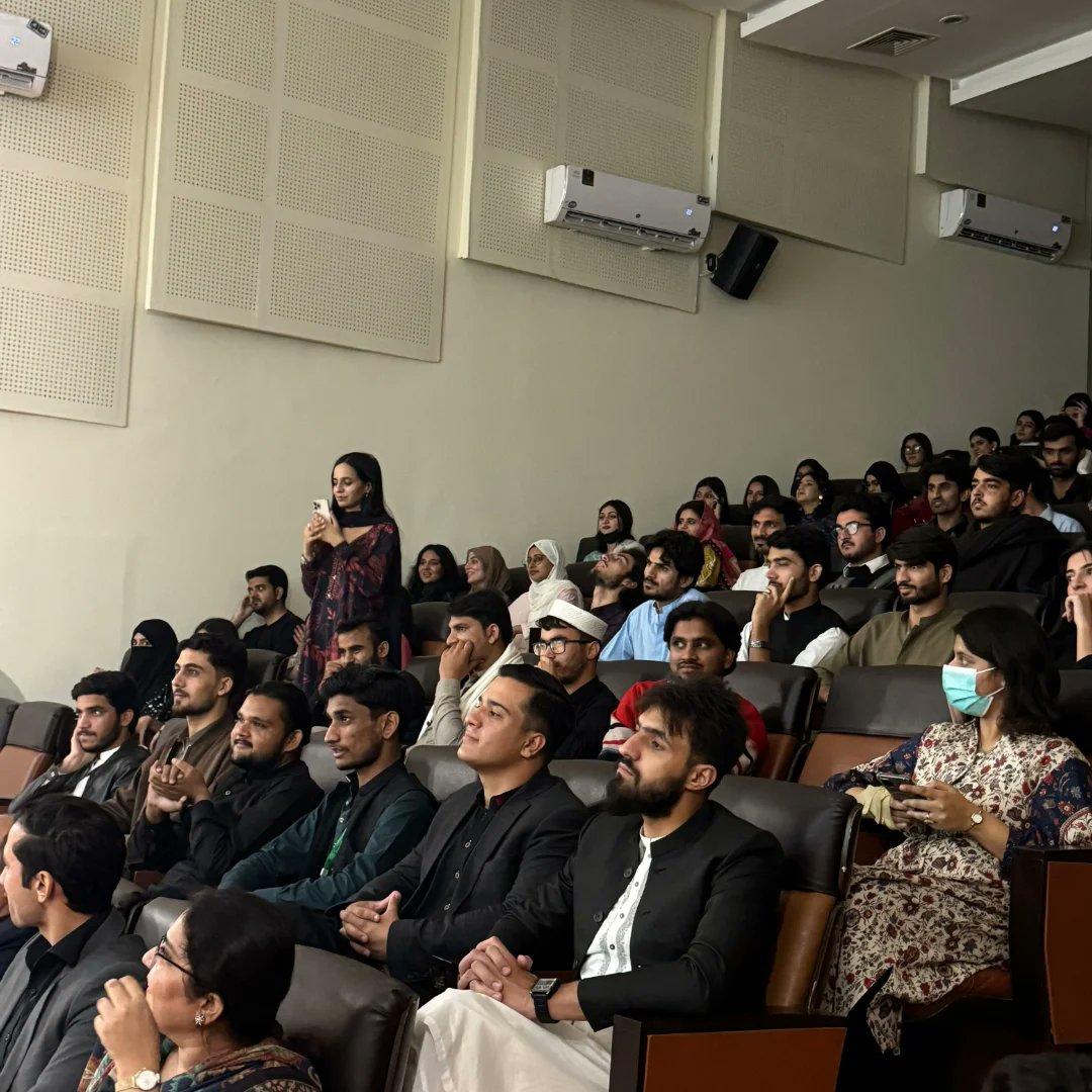 uolypdc's tweet photo. Dr. Moeed Yusuf, Vice Chancellor of BNU and Chief Guest for the Culture Night, also addressed the participants at the occasion and highlighted the importance of initiatives like PMC for the country. https://t.co/kTs1xVknKk