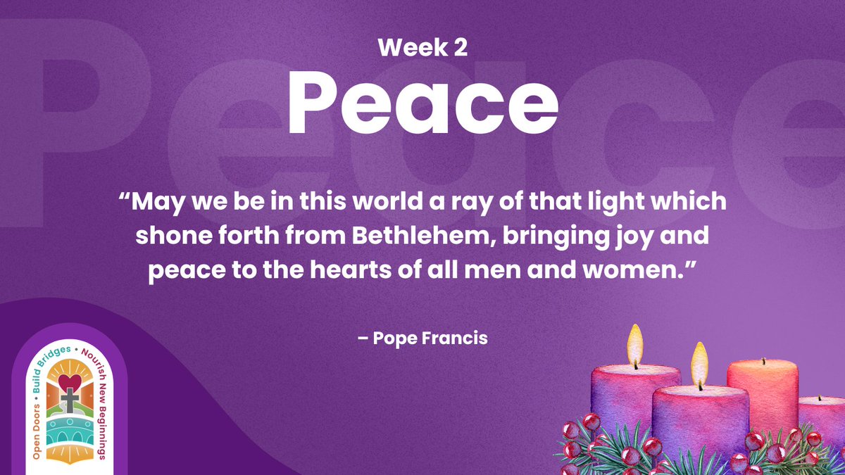 🌟Walk the path to Bethlehem with Peace!
On this second Sunday of Advent, light the purple "Bethlehem Candle" and reflect on Mary and Joseph's journey, bringing the peace of Christ into our lives. 🕯<a href="/ocsbRE/">@ocsbRE</a>

#ocsbAdvent #ocsbFaith #ocsbBeCommunity