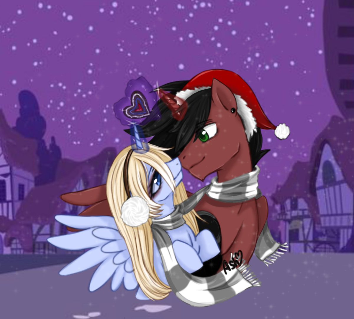 MLP ver Ashi x Kenji 
#MLP #fanart #fypシviral #drawing #WINTER #mlpartist