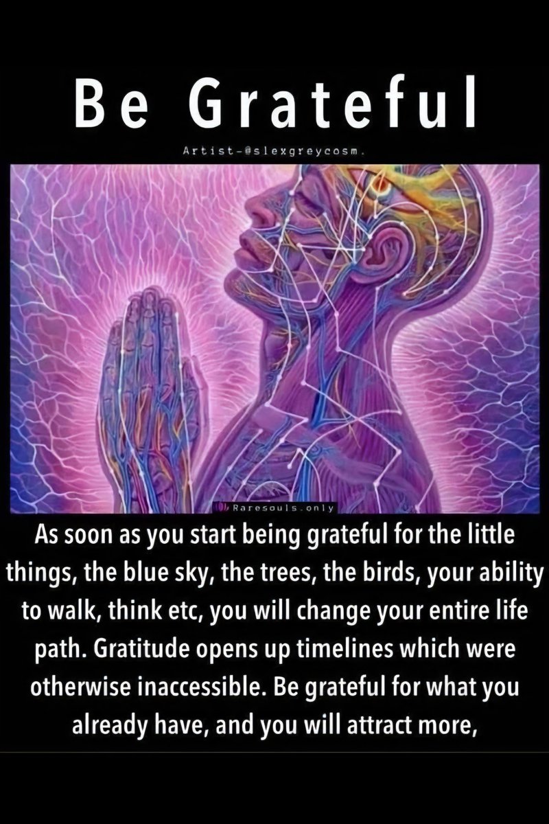 ladiekerrie's tweet photo. Be Grateful