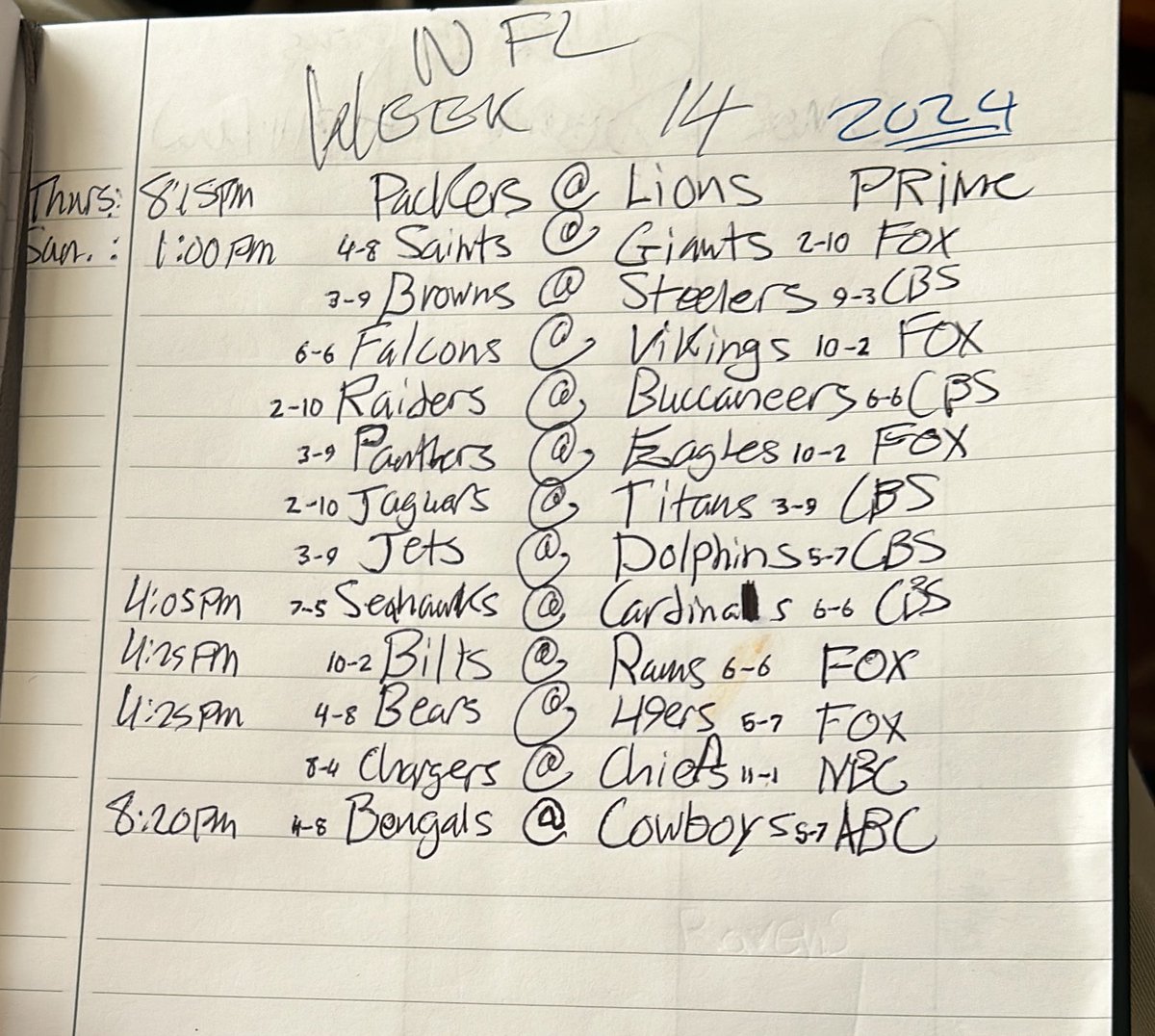 My 1 pm picks for NFL Sunday are Saints, Steelers, Vikings, , Buccaneers, Eagles, Titans, and Dolphins