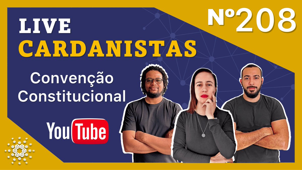 cardanistas's tweet photo. Cardanistas,
Convidamos a todos para nossa live nº 208, com o tema: Convenção Constitucional + Novidades da Semana + Perguntas e Respostas.
Domingo, 08/12/2024, às 16h. UTC-3.
Aguardamos você!
#PoolCards #Cardanistas #Cardano
https://t.co/QeXA0RGDOJ https://t.co/ZzPgwufaC1