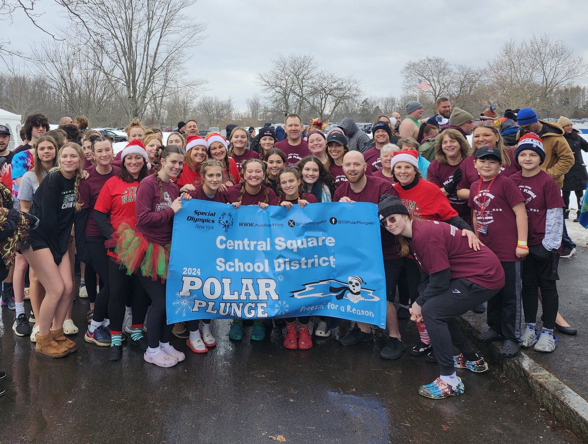 Smith_Chrissy_'s tweet photo. So proud of our district team winning the Cool School Challenge &amp; doing The Polar Plunge today❄️ @TColabufo @EnrightKristin @CentralSquareSD https://t.co/f04eAtqpCJ