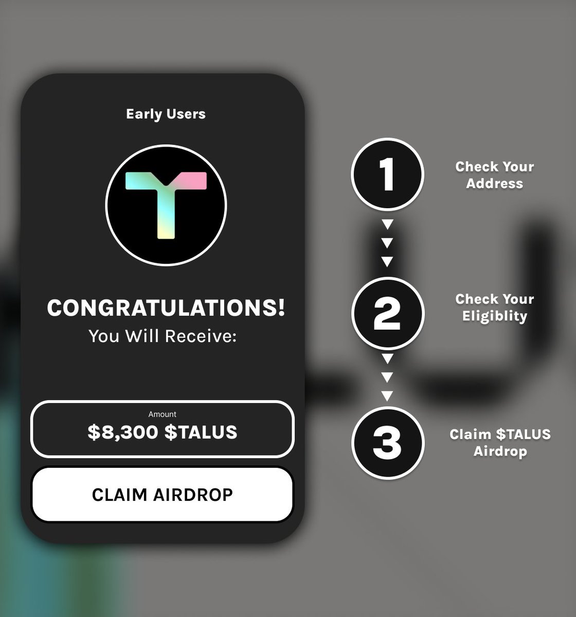 Bitc0inHustler's tweet photo. $TALUS Airdrop is set to be HUGE!

Cost: FREE
Time: 13 minutes.
Potential: $2,730

Dive into the step-by-step video guide 🧵👇 https://t.co/uQJx3u36Y9