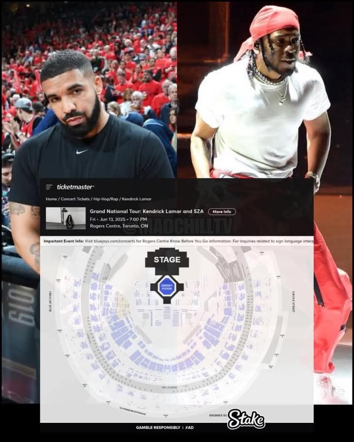RoyIsThaTruth's tweet photo. Drake purchasing all floor seats to Kendrick's concert😭 this man is diabolical https://t.co/2TiOk278Yt