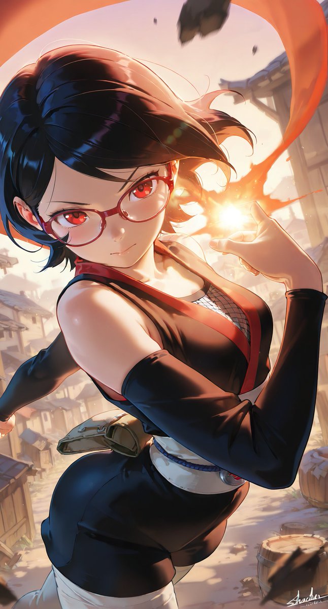 Inventor_muerto's tweet photo. #animegirl #animecommunity #Wallpapers #background #backgroundartists #AIイラスト #AI生成画像 #BORUTO #sarada https://t.co/q5TwBgh1qs