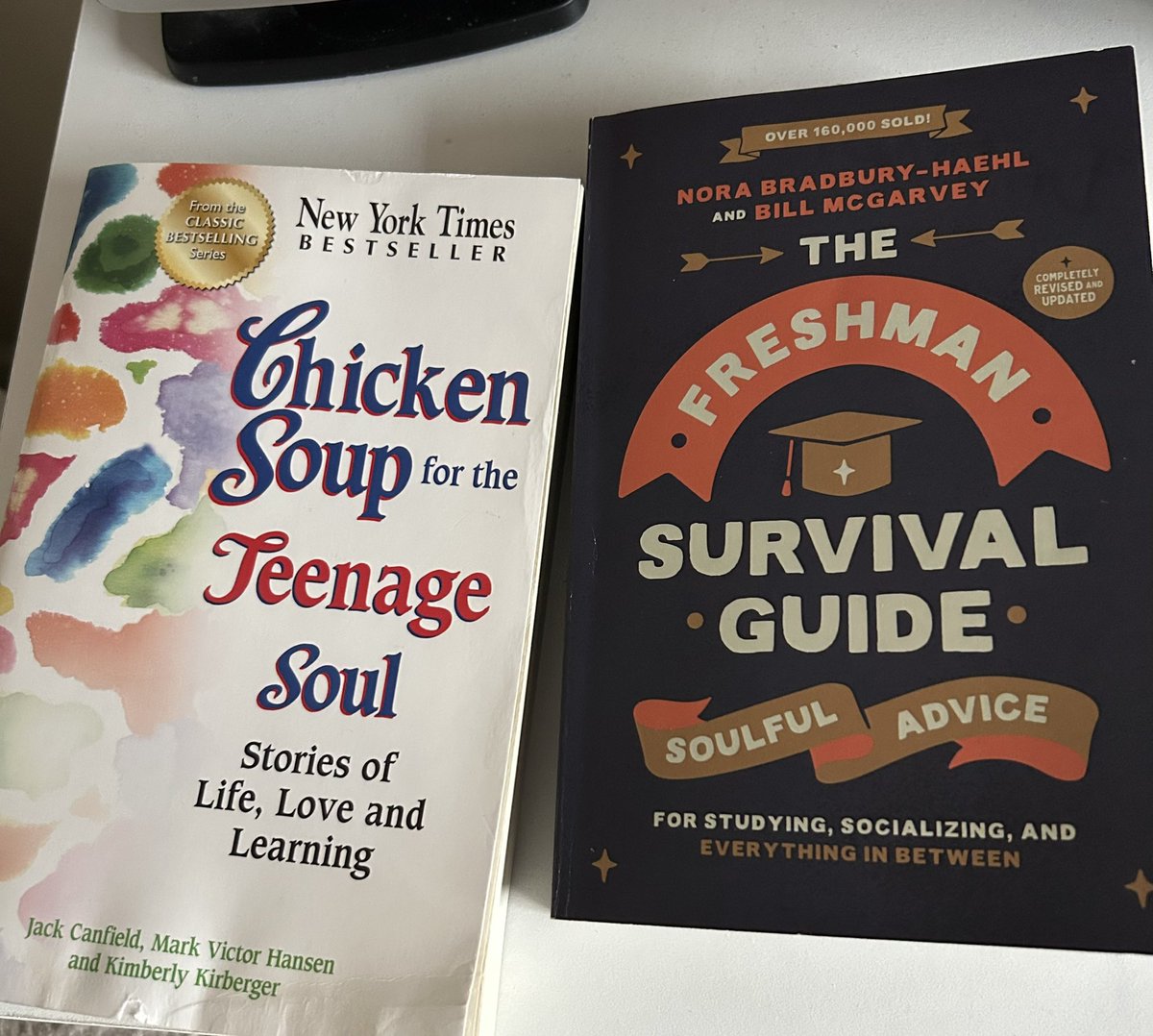 DrRetweets's tweet image. Our textbooks 📚 for my weekend #UpwardBound, “Critical Thinking and Personal Development” class for high school students at @StMarysU #TRIOPrograms