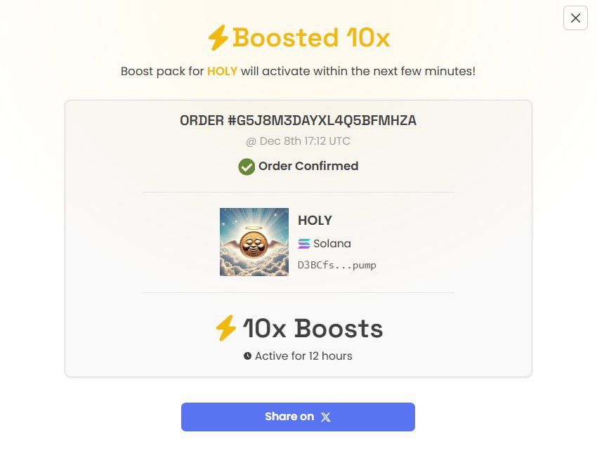 Holypumpsolana's tweet photo. 10x Boost for now⚡️

More too come👀

Ca - D3BCfsaLd8pPKswDKvR9pSXtzU11c77FHRpg91iPpump https://t.co/GPw29Ki8iR