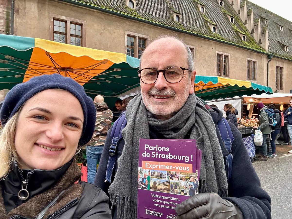 PJakubowicz's tweet photo. 🟣 Strasbourg on y croit : retour sur un beau week-end de mobilisation sur le terrain à votre rencontre sur les marchés de la place de Bordeaux entre #Wacken et #ConseilDesXV, de la Douane au #Centre et de l’#Elsau. De beaux échanges, des propositions et beaucoup d’attentes pour vos quartiers et #Strasbourg. 

👉 Continuez à nous partager vos priorités sur https://t.co/ZnLcfbfs8C 

#StrasbourgOnYCroit #ParlonsDeStrasbourg