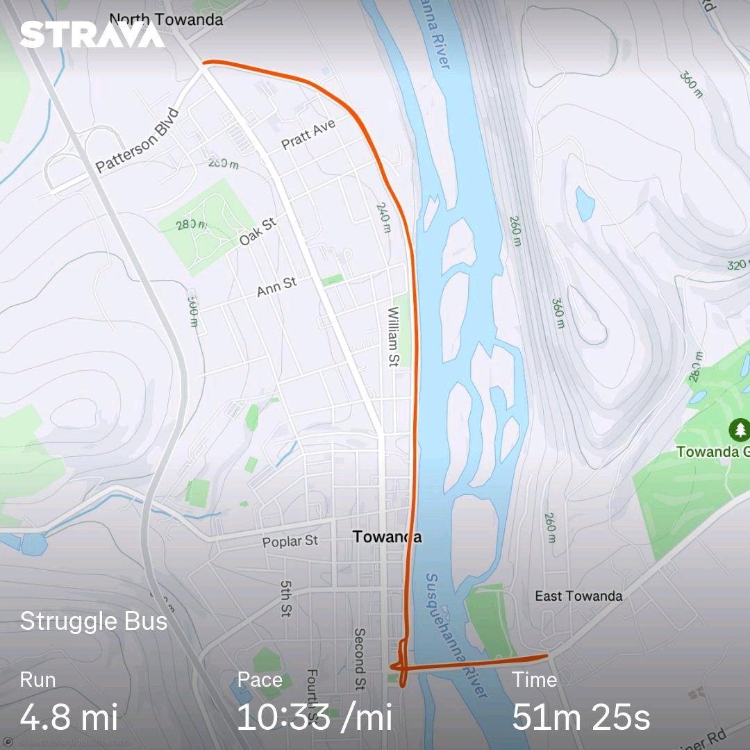 Check out my activity on Strava: strava.app.link/I94z03vmaPb
I had to cut this one short.
#stugglebus