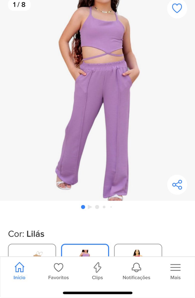 Sinceramente, que vocês que vendem e colocam essas roupas em crianças tenham uma morte lenta e dolorosa. 

Deixem crianças serem crianças!!!!! Na foto, uma roupa do mercado livre anunciada como “conjunto menina infantil” tam 6,8,10