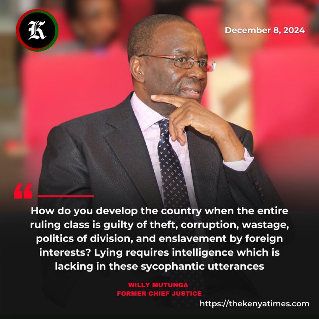 What ails Kenya in a few words! Education, we say is an equalizer but NOT when we allow a tiny % of those in whom society invested the most to educate and train - to turn against the very society through unbridled greed!