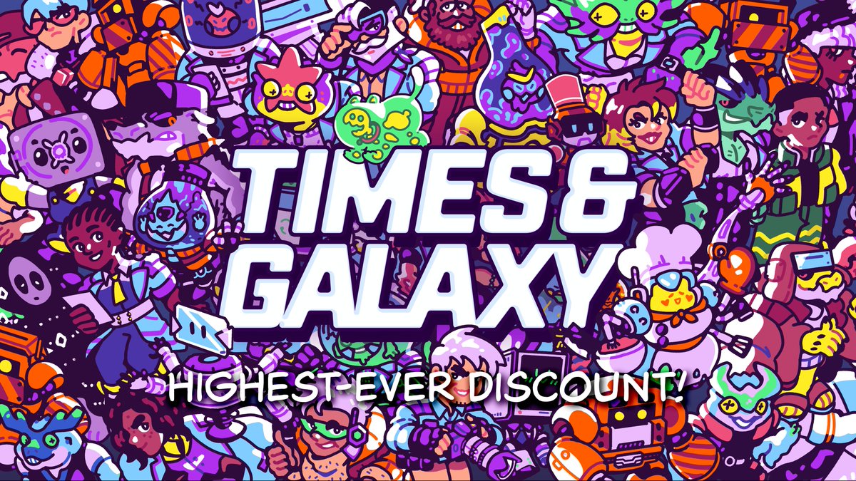 Beep boop! What's the scoop?! Only the BIGGEST-EVER discount for Times &amp; Galaxy! 🤖

For 30% off, you too can meet a whole bunch of loveable (and occasionally malleable) alien weirdos in this wonderful intergalactic adventure. 🚀

🪐 buff.ly/4ctGHZ2
