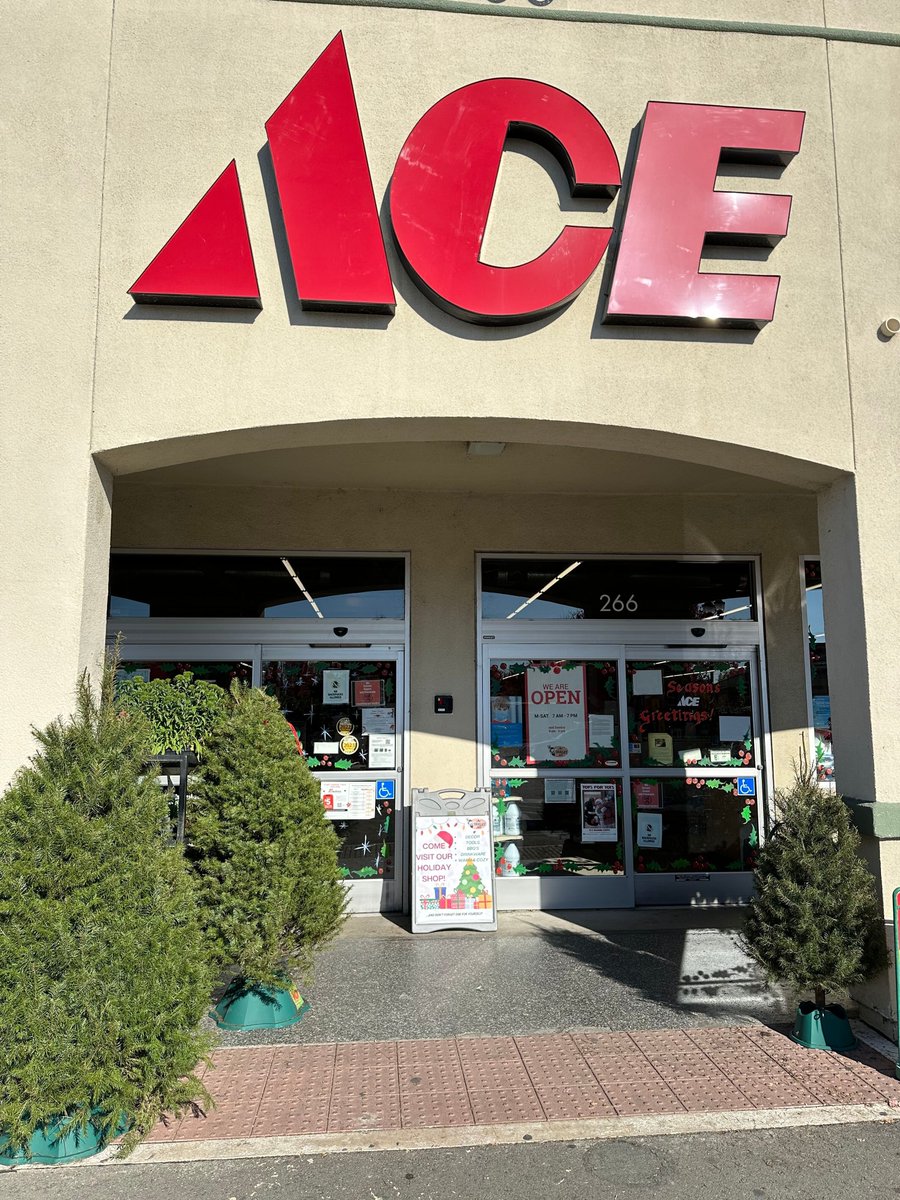 OakleyAce's tweet image. 🎶Oh #ChristmasTree Oh, Christmas tree....we have them in stock for you🎵. Okay, Our songwriting skills might need help, but our #HelpfulHardware skills are top-notch! Come in today and get your tree, plus gifts for all to go under it! #OneStopHolidayShop #MyLocalAce