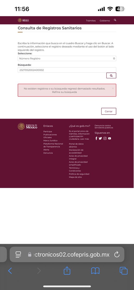 tuhatefav's tweet photo. @ellobodefcb10 @CharlatanesMed Pues busqué por todos lados y ese permiso es apócrifo, no está. El permiso de cofepris lleva dos letras y el de este doctor solo tiene una letra. https://t.co/K5Nqc2Y33n