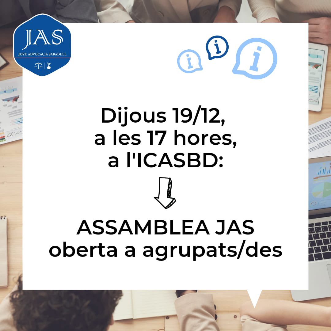 JAS - Jove Advocacia de Sabadell tweet media