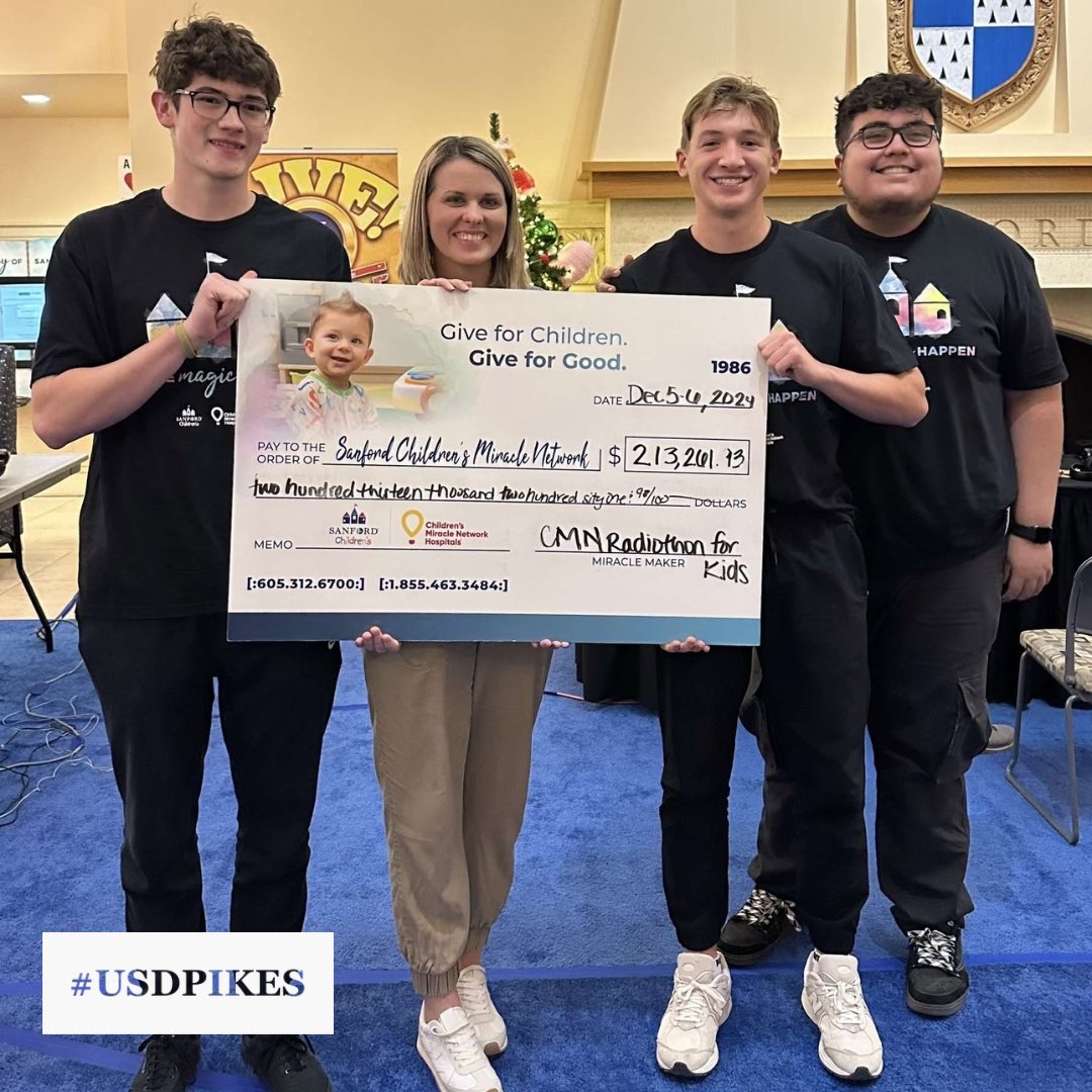 USDPIKES's tweet photo. This past week, the #USDPIKES were proud to raise funds for Sanford Children’s Miracle Network and the incredible children and families served! They are our heroes! https://t.co/AuNGaKWOcg
