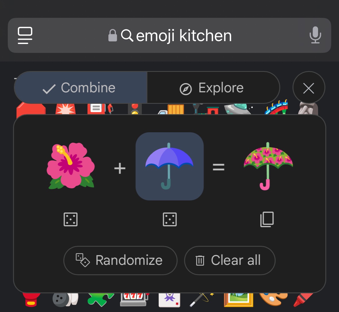 Yumeverses's tweet photo. ๐ผ โข interactive
Mix you & your f/os representative emojis in emoji kitchen ! https://t.co/G9ThBLvCUQ