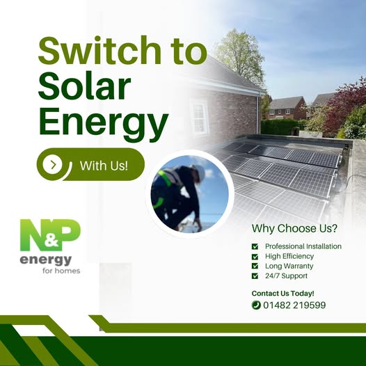 Premium Solar Panel Installers in Hull
Take complete control of your electricity and reduce your bills. Be part of the green energy revolution and switch on with solar panels!