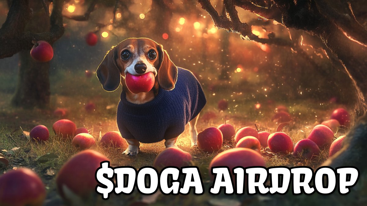 $DOGA - Apple dog (@appledog_sol) on Twitter photo $DOGA Airdrop for holders!
10,000,000 TOKENS $DOGA🍎
To participate:
1. Follow <a href="/AppleDog_Sol/">$DOGA - Apple dog</a>
2. Like + RT this post.
3. Drop your SOL wallet.
Results in 24 hours. $DOGA Airdrop for holders!
10,000,000 TOKENS $DOGA🍎
To participate:
1. Follow <a href="/AppleDog_Sol/">$DOGA - Apple dog</a>
2. Like + RT this post.
3. Drop your SOL wallet.
Results in 24 hours.