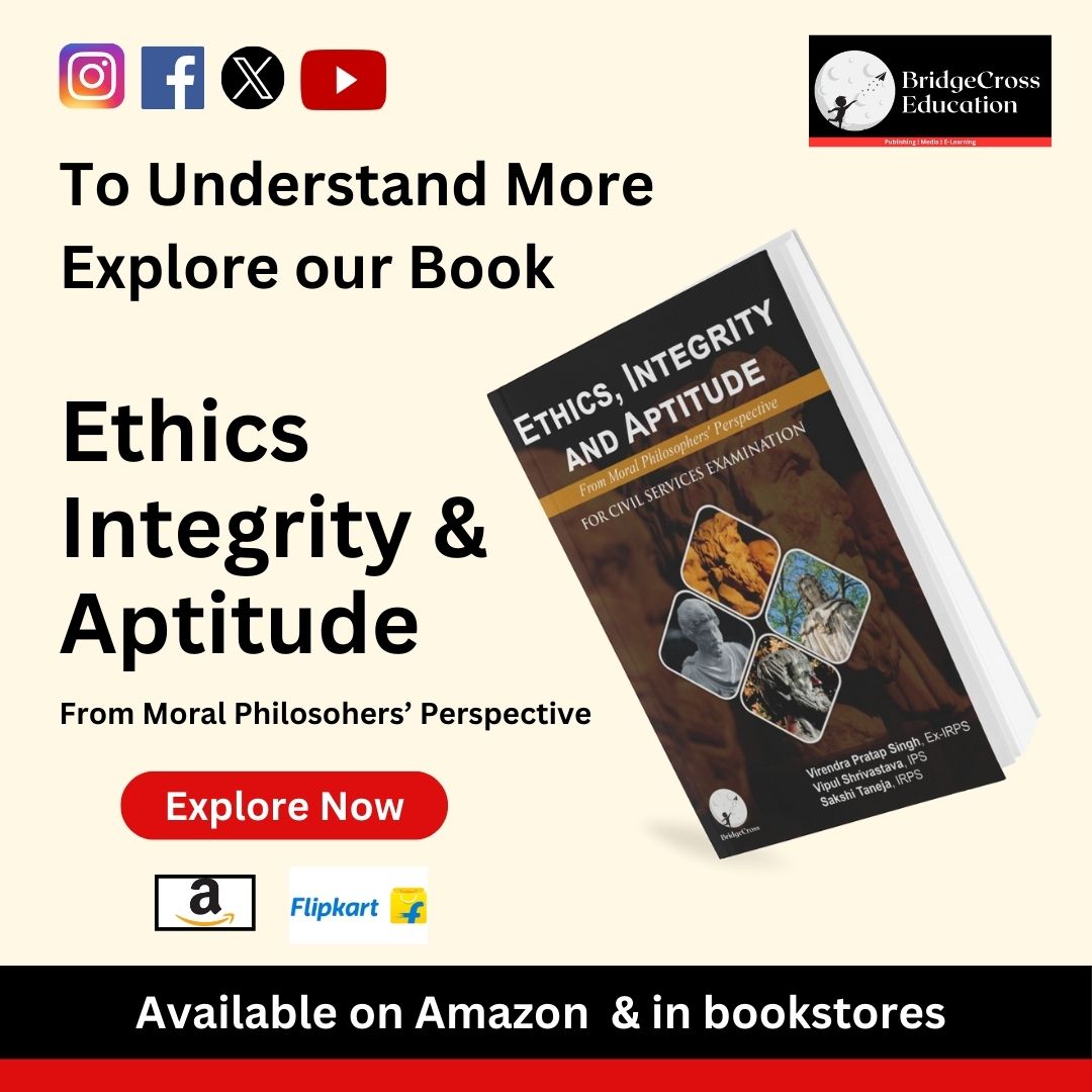 Bridgecrossedu's tweet photo. Rationalism, a deontological theory by Immanuel Kant, teaches that true morality comes from acting out of duty, not pleasure.   Ready to explore #ethics, integrity, &amp; aptitude for #upsc2025 ?  

Get your copy now! https://t.co/BIpUoKDw5x https://t.co/Xe4pnH1BMD