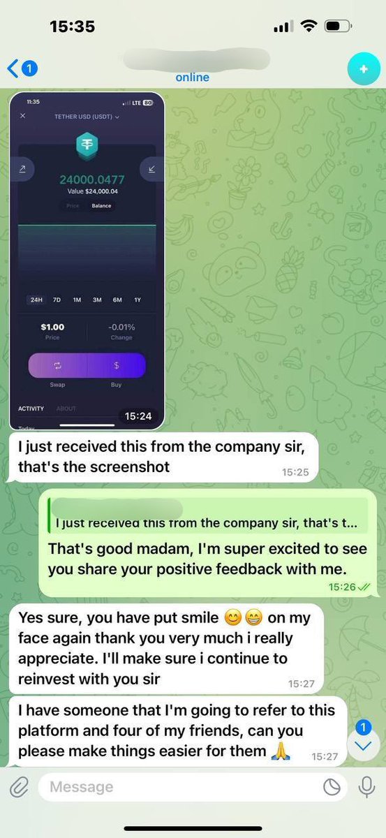 CreaderSmith's tweet image. Congratulations to my investors